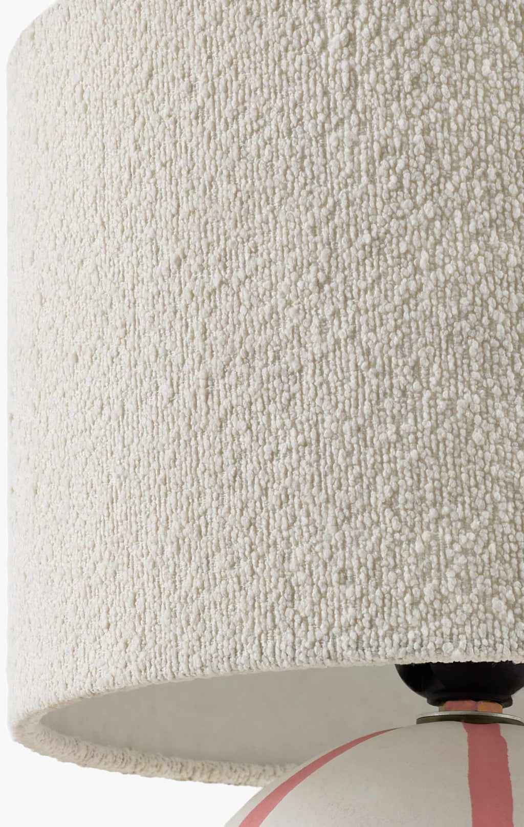 Muted Beige Traditional Table Lamp with linen details for bedside or console tables