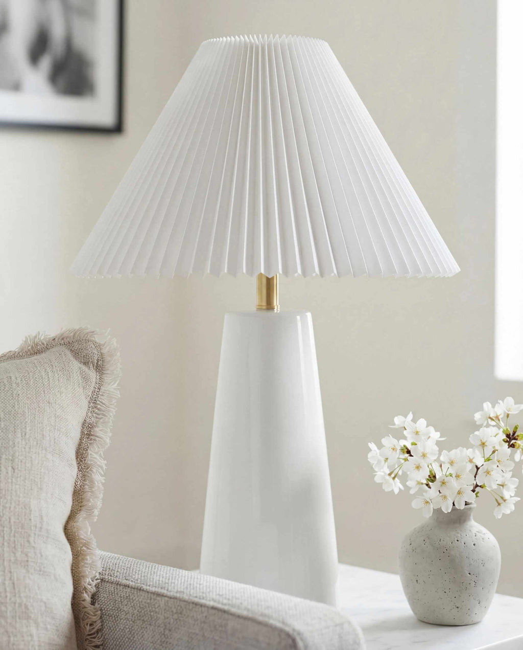 Dark Gray Traditional Table Lamp for bedside or console tables